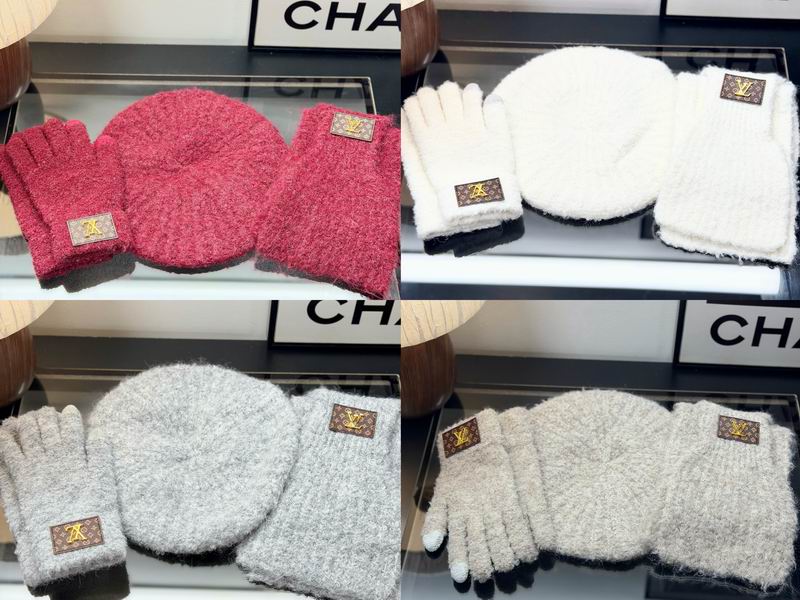LV scarf hat gloves dx05